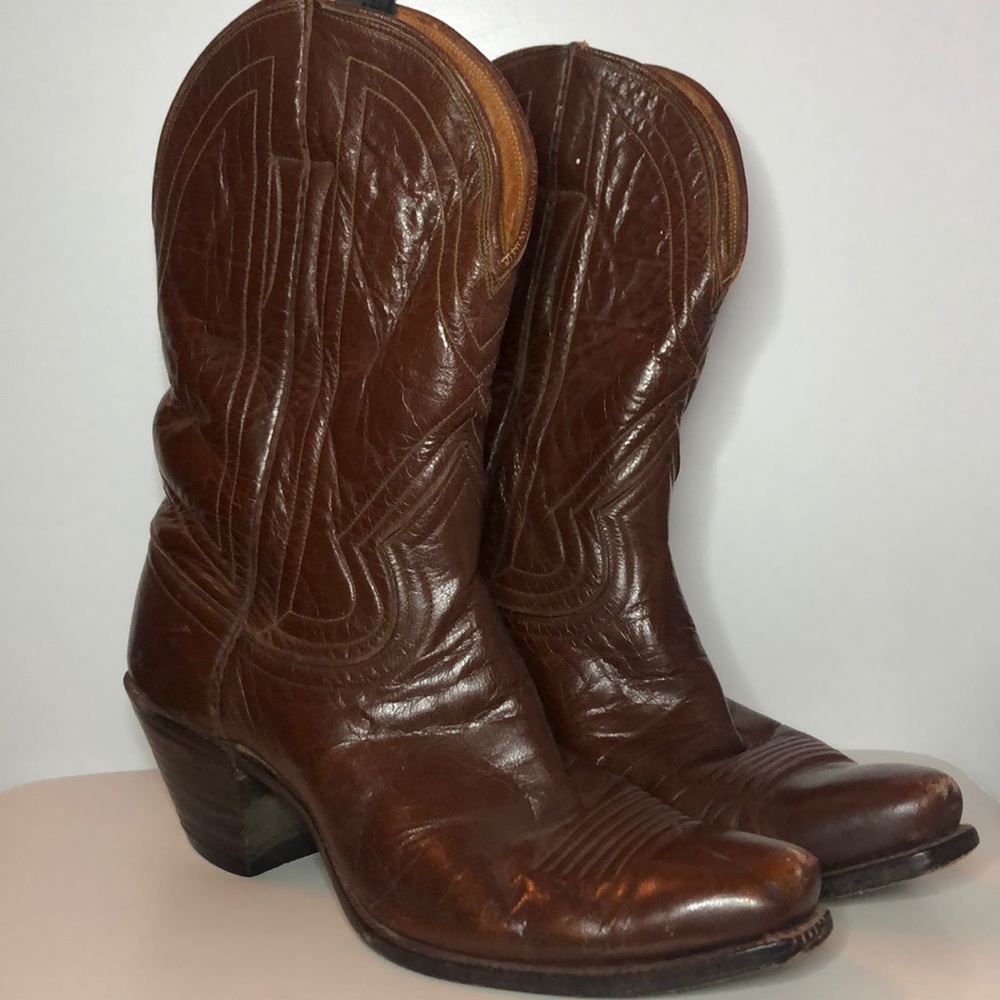 Vintage brown cowboy boots